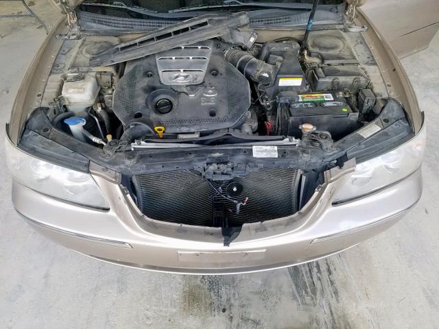 KMHFC46F86A092560 - 2006 HYUNDAI AZERA SE GOLD photo 7