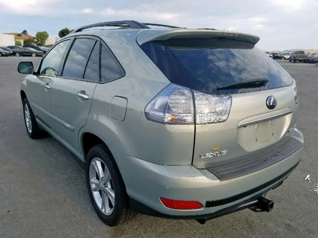 JTJHW31UX82065892 - 2008 LEXUS RX 400H TAN photo 3