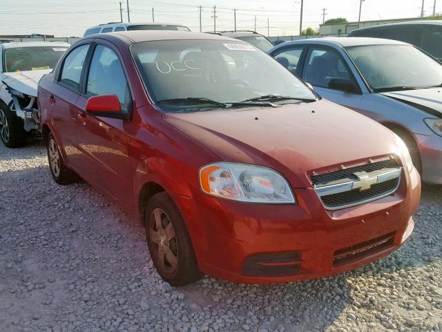 KL1TD5DE0AB080241 - 2010 CHEVROLET AVEO LS RED photo 1