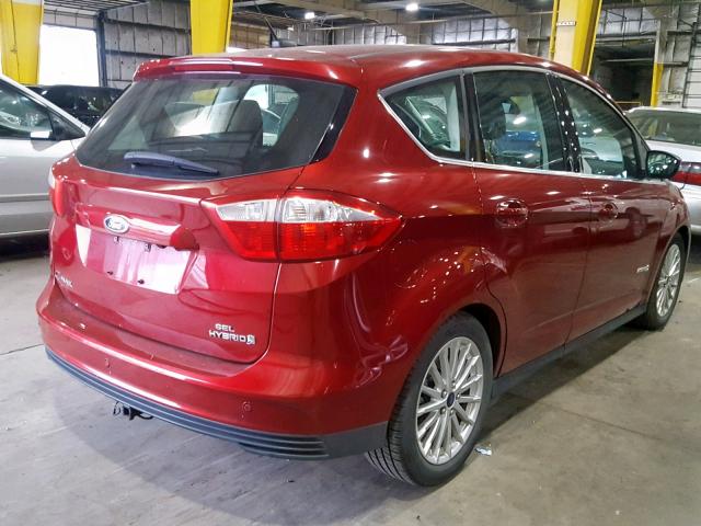 1FADP5BU0FL102079 - 2015 FORD C-MAX SEL BURGUNDY photo 4