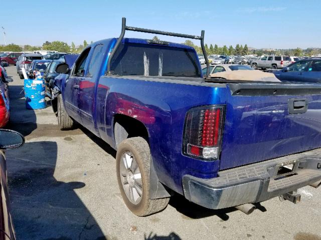 1GCRCSE0XDZ211758 - 2013 CHEVROLET SILVERADO BLUE photo 3