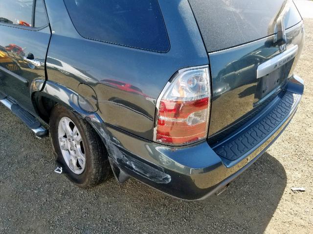 2HNYD18886H527645 - 2006 ACURA MDX TOURIN GRAY photo 9