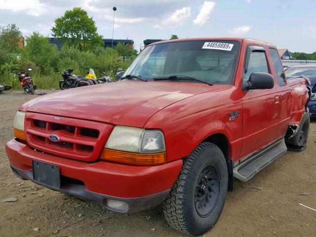 1FTYR14V1XTA16043 - 1999 FORD RANGER SUP RED photo 2