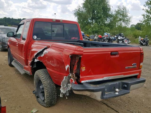 1FTYR14V1XTA16043 - 1999 FORD RANGER SUP RED photo 3