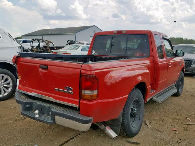 1FTYR14V1XTA16043 - 1999 FORD RANGER SUP RED photo 4