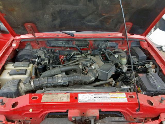 1FTYR14V1XTA16043 - 1999 FORD RANGER SUP RED photo 7