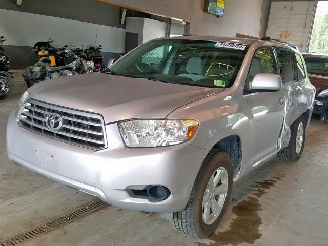 JTEBK3EH6A2155575 - 2010 TOYOTA HIGHLANDER SILVER photo 2