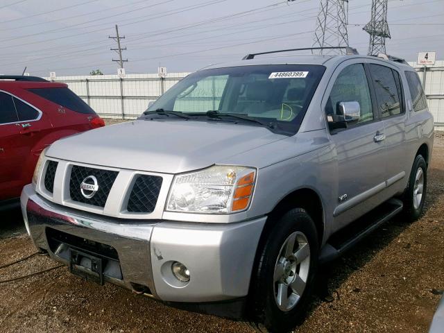 5N1AA08B26N720558 - 2006 NISSAN ARMADA SE SILVER photo 2