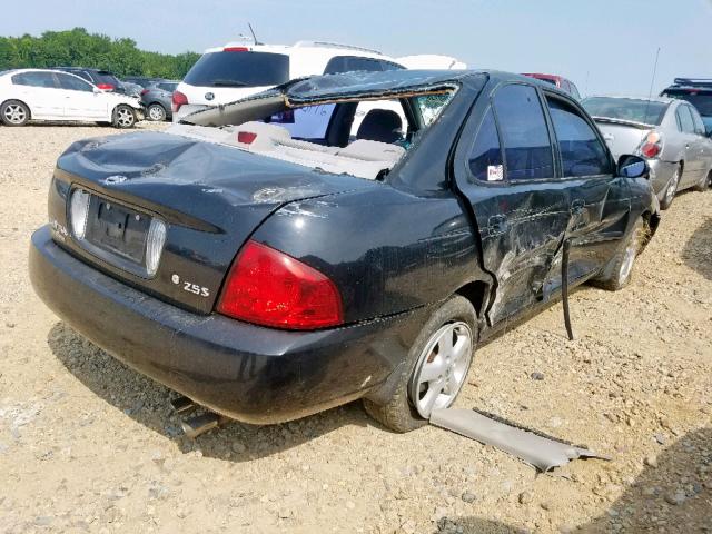 3N1AB51A14L740123 - 2004 NISSAN SENTRA 2.5 BLACK photo 4