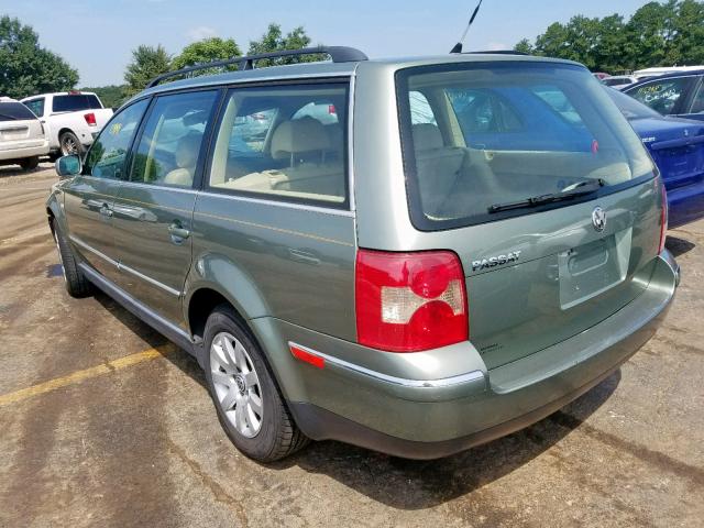 WVWVD63B41E173793 - 2001 VOLKSWAGEN PASSAT GLS GREEN photo 3