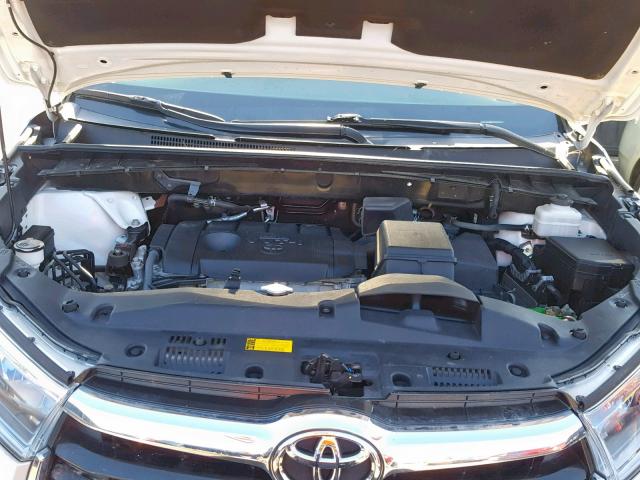 5TDZARFH5FS009434 - 2015 TOYOTA HIGHLANDER WHITE photo 7