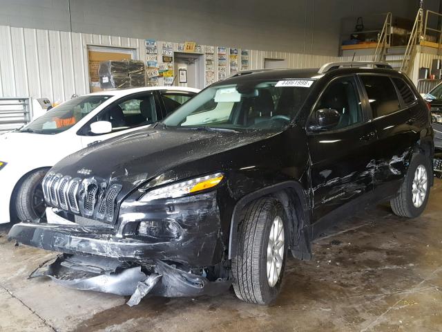 1C4PJMCS6EW215273 - 2014 JEEP CHEROKEE L BLACK photo 2