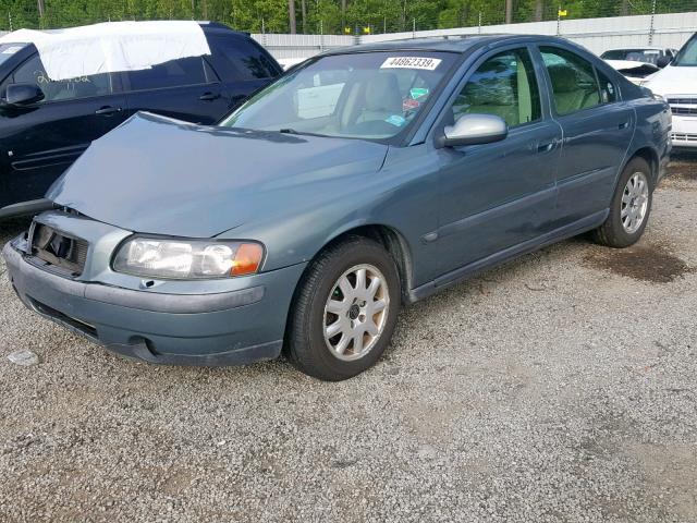 YV1RS61R412080193 - 2001 VOLVO S60 BLUE photo 2