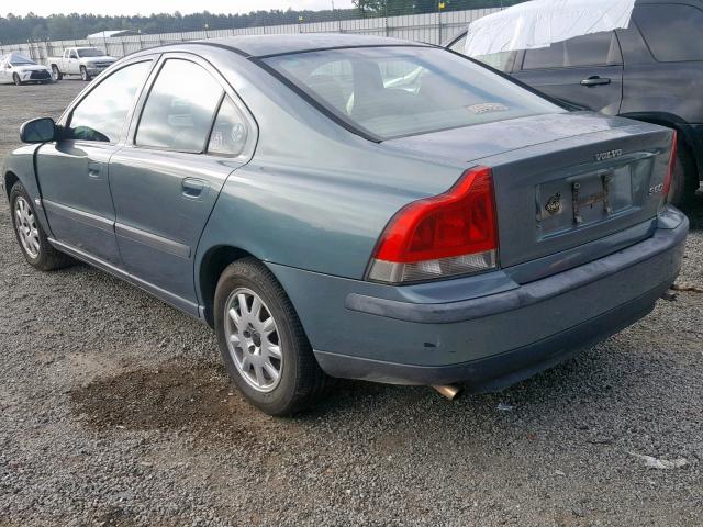 YV1RS61R412080193 - 2001 VOLVO S60 BLUE photo 3