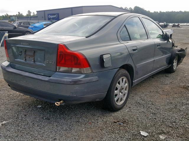 YV1RS61R412080193 - 2001 VOLVO S60 BLUE photo 4