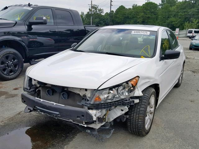 1HGCP26859A035627 - 2009 HONDA ACCORD EXL WHITE photo 2