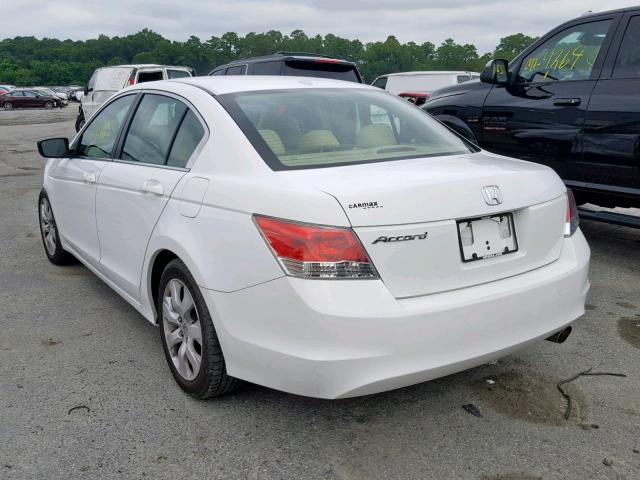 1HGCP26859A035627 - 2009 HONDA ACCORD EXL WHITE photo 3