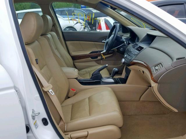 1HGCP26859A035627 - 2009 HONDA ACCORD EXL WHITE photo 5