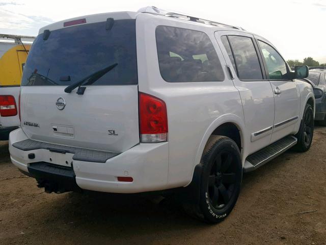 5N1AA0NC4BN604172 - 2011 NISSAN ARMADA SV WHITE photo 4