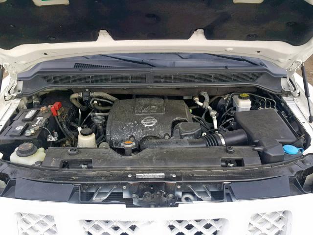 5N1AA0NC4BN604172 - 2011 NISSAN ARMADA SV WHITE photo 7