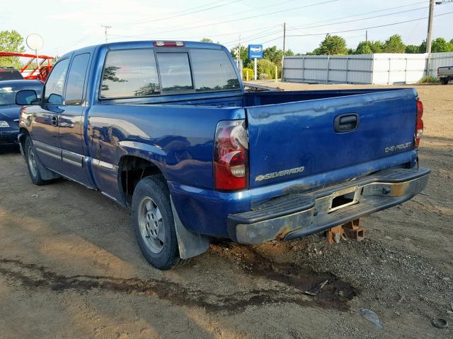 2GCEC19V941383190 - 2004 CHEVROLET SILVERADO BLUE photo 3