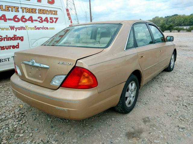 4T1BF28B32U198850 - 2002 TOYOTA AVALON XL GOLD photo 4