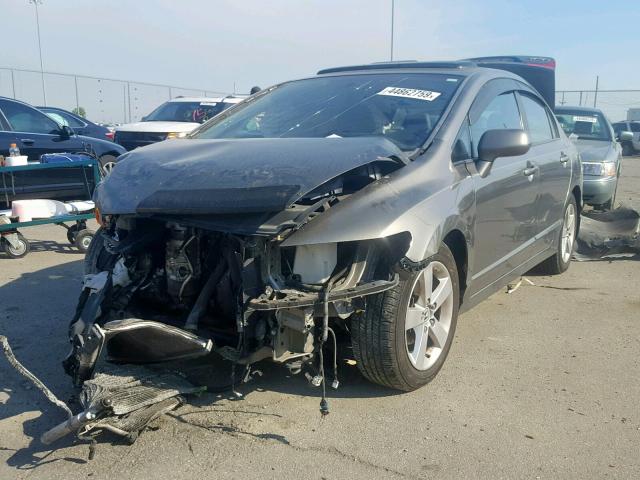 1HGFA169X8L044313 - 2008 HONDA CIVIC EXL ნაცრისფერი ფოტო 2