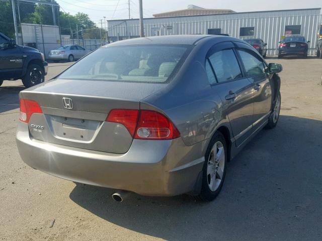 1HGFA169X8L044313 - 2008 HONDA CIVIC EXL ნაცრისფერი ფოტო 4