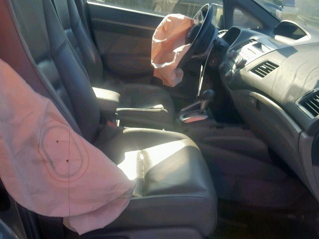 1HGFA169X8L044313 - 2008 HONDA CIVIC EXL ნაცრისფერი ფოტო 5