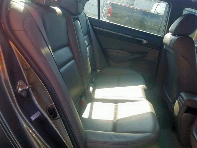 1HGFA169X8L044313 - 2008 HONDA CIVIC EXL ნაცრისფერი ფოტო 6