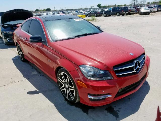 WDDGJ4HB3DG008492 - 2013 MERCEDES-BENZ C 250 RED photo 1