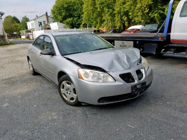 1G2ZF58B474161922 - 2007 PONTIAC G6 VALUE L SILVER photo 1