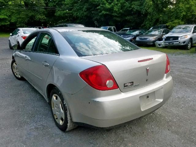 1G2ZF58B474161922 - 2007 PONTIAC G6 VALUE L SILVER photo 3