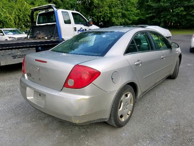 1G2ZF58B474161922 - 2007 PONTIAC G6 VALUE L SILVER photo 4