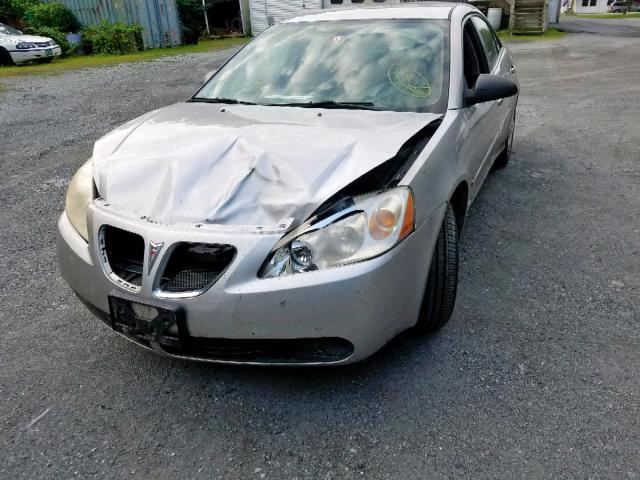 1G2ZF58B474161922 - 2007 PONTIAC G6 VALUE L SILVER photo 9