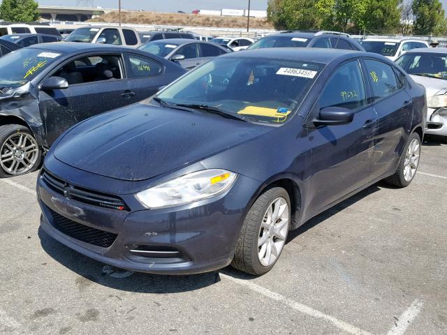 1C3CDFBA5DD153633 - 2013 DODGE DART SXT GRAY photo 2