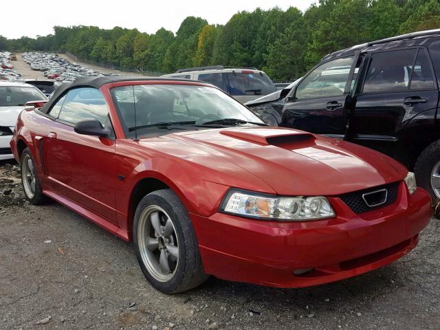 1FAFP45X61F260166 - 2001 FORD MUSTANG GT RED photo 1