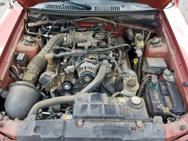 1FAFP45X61F260166 - 2001 FORD MUSTANG GT RED photo 7