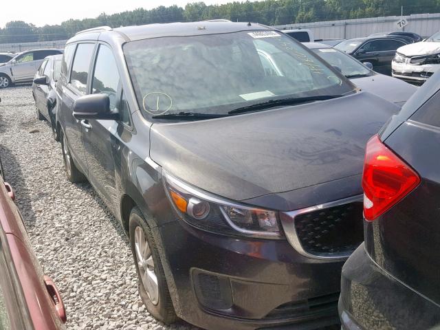 KNDMB5C14F6062827 - 2015 KIA SEDONA LX GRAY photo 1