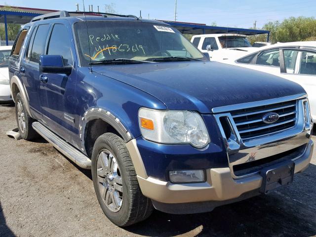 1FMEU74E68UA91199 - 2008 FORD EXPLORER E BLUE photo 1