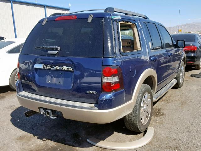 1FMEU74E68UA91199 - 2008 FORD EXPLORER E BLUE photo 4