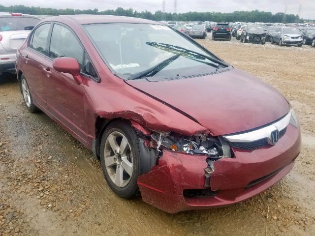 2HGFA1F65AH503000 - 2010 HONDA CIVIC LX-S ბურგუნდია ფოტო 1