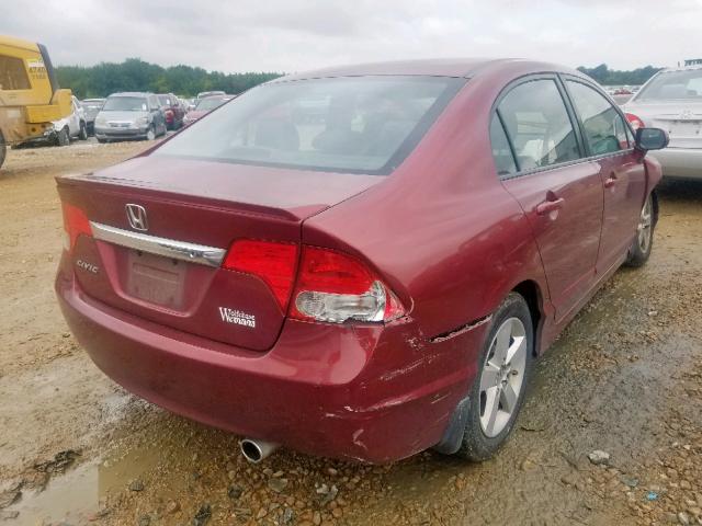 2HGFA1F65AH503000 - 2010 HONDA CIVIC LX-S ბურგუნდია ფოტო 4