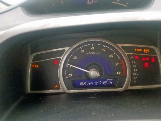 2HGFA1F65AH503000 - 2010 HONDA CIVIC LX-S ბურგუნდია ფოტო 8