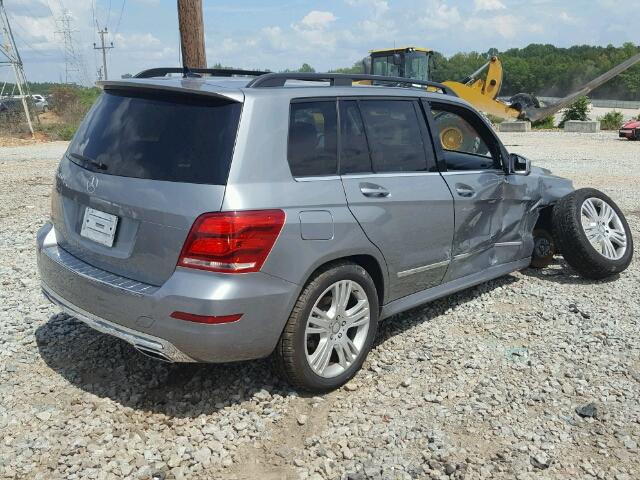 WDCGG5HB6EG237176 - 2014 MERCEDES-BENZ GLK 350 SILVER photo 4