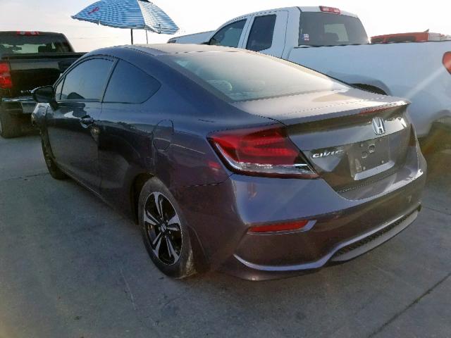 2HGFG3B82FH522354 - 2015 HONDA CIVIC EX ნაცრისფერი ფოტო 3