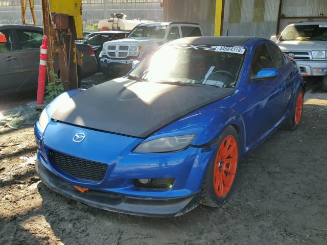 JM1FE173660207406 - 2006 MAZDA RX8 BLUE photo 2