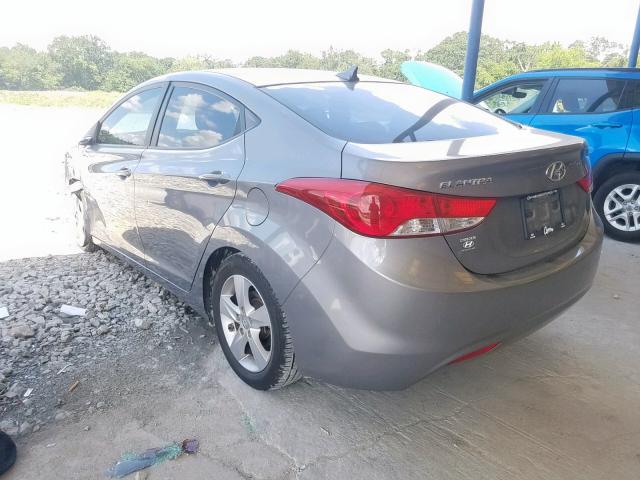 KMHDH4AE0BU118889 - 2011 HYUNDAI ELANTRA GL GRAY photo 3