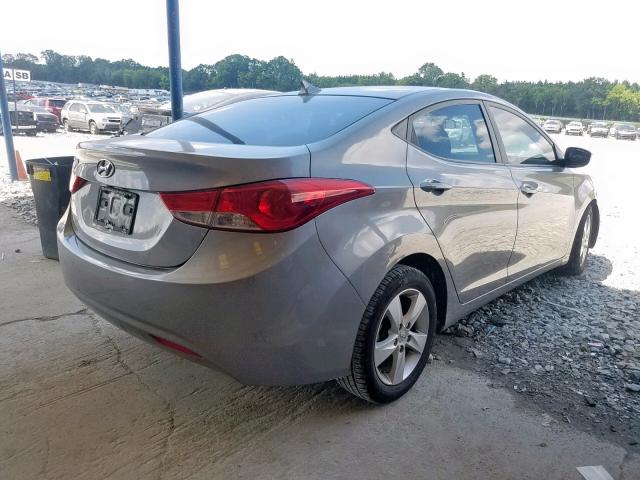 KMHDH4AE0BU118889 - 2011 HYUNDAI ELANTRA GL GRAY photo 4