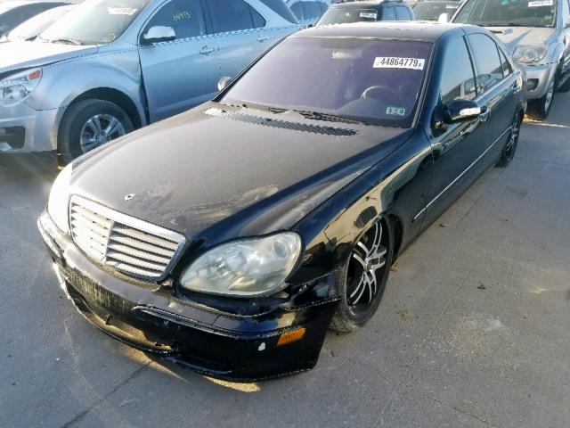 WDBNG75J33A383327 - 2003 MERCEDES-BENZ S 500 BLACK photo 2